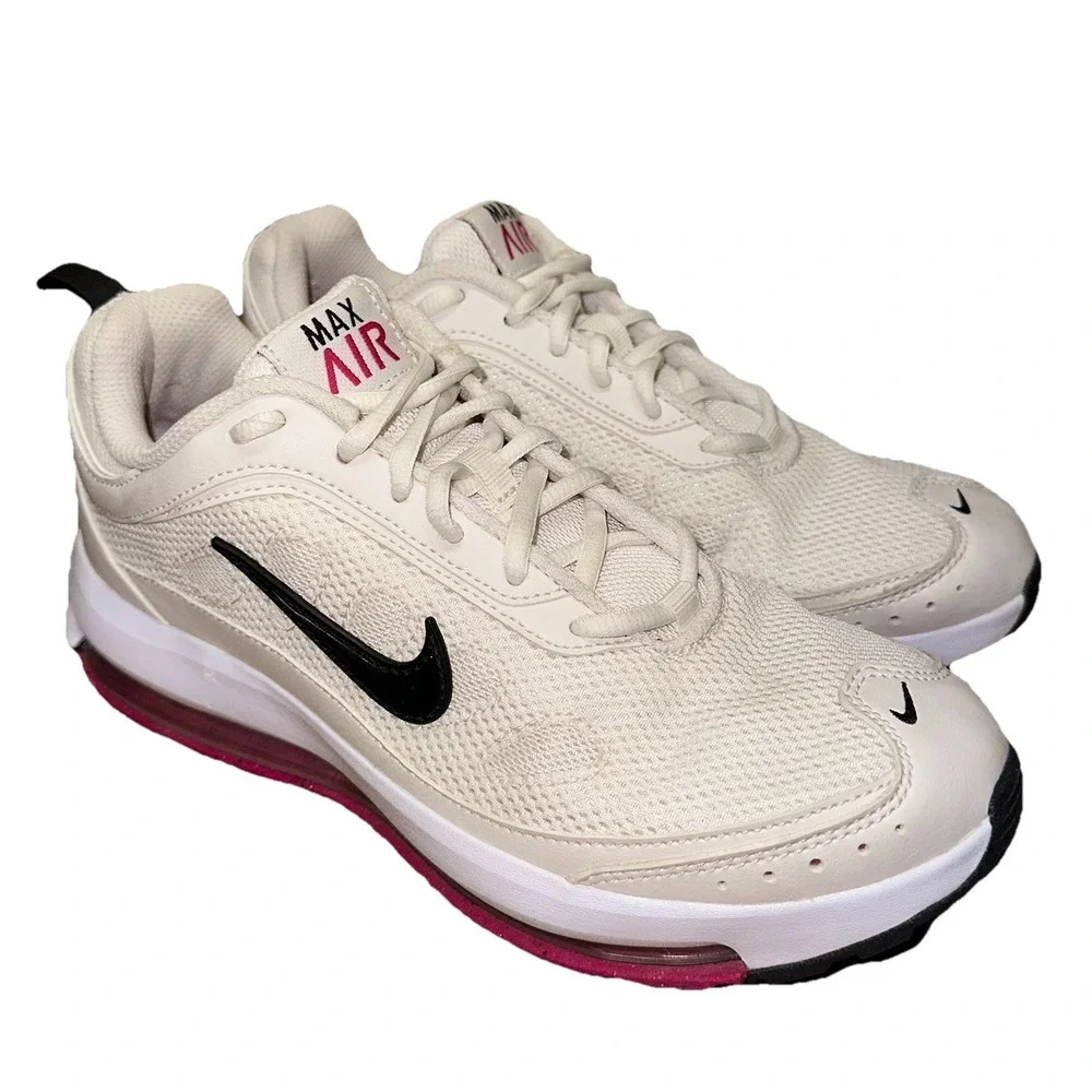 Nike Air Max AP CU4870-005 Fireberry/Beige White Shoes Women's 8.5 Worn 1x $193‎